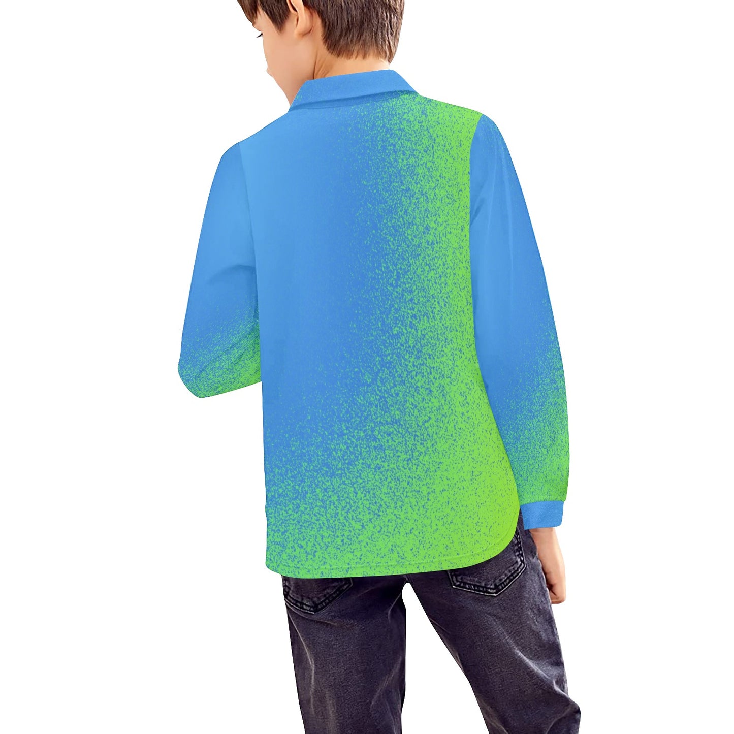 Big Boys' Fishing ABC Long Sleeve Polo Shirt