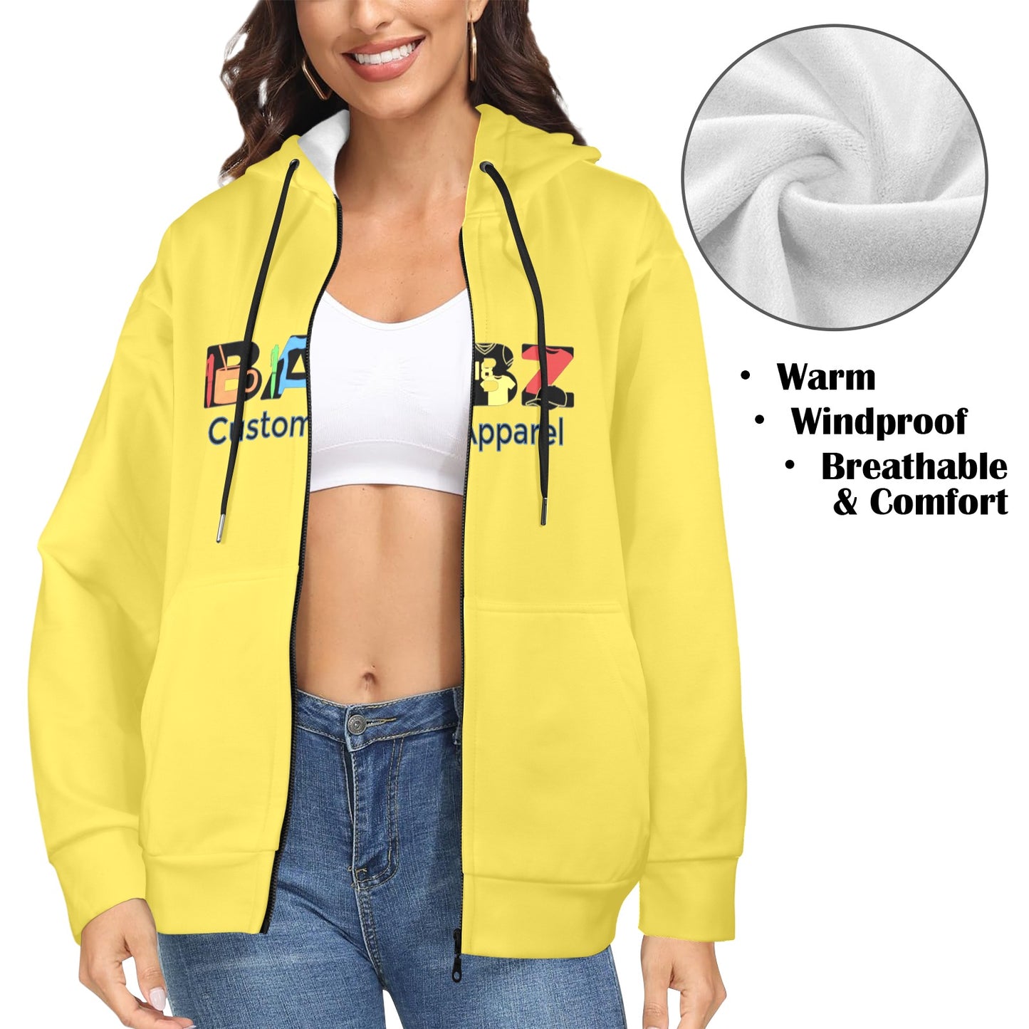 Women's Babz Fleece Full-Zip Hoodie #926