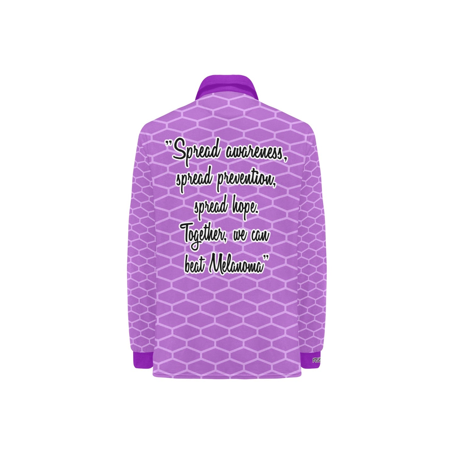 Women's Long Sleeve Melanoma Awareness Polo Shirt #14