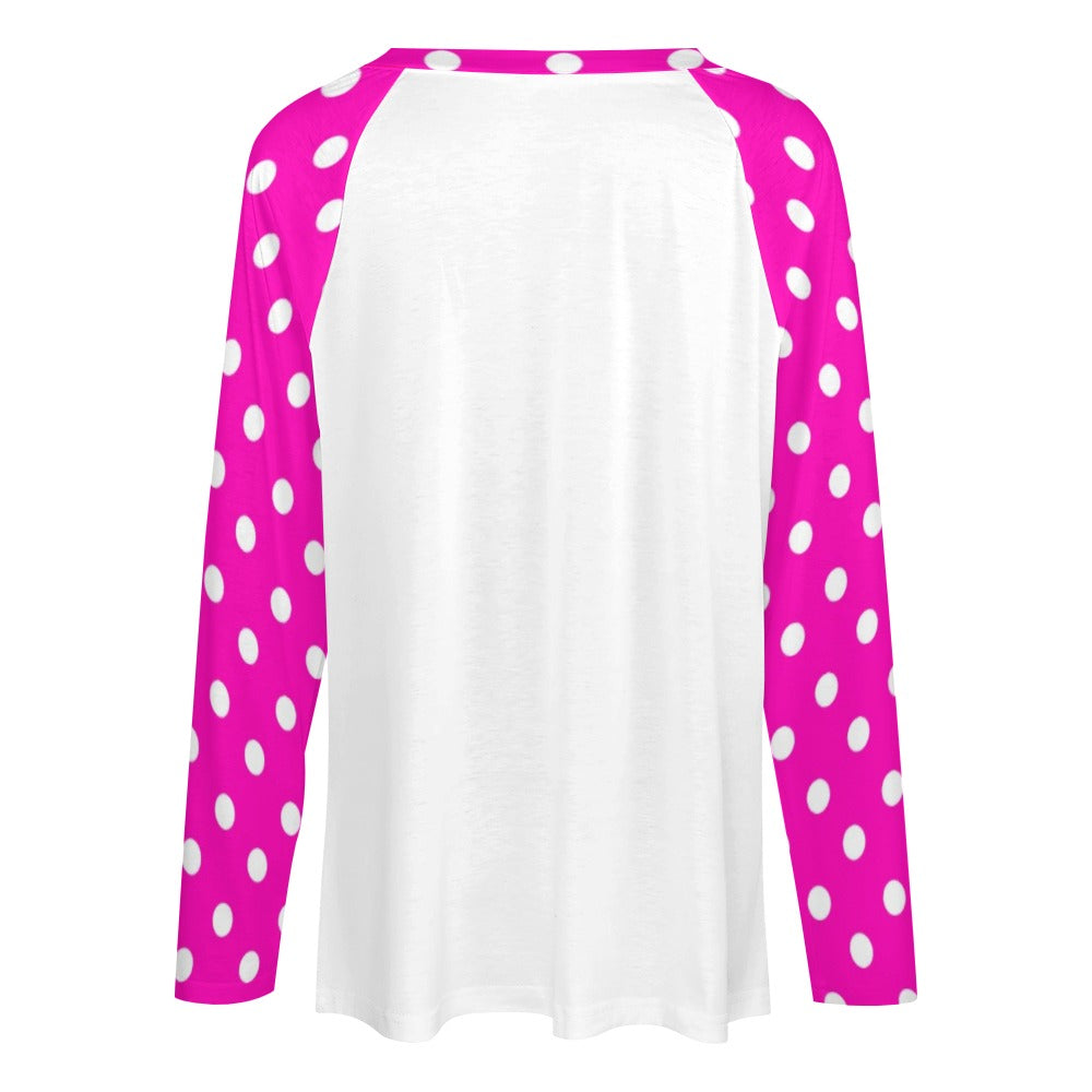 Women's Long sleeve loose tee #370