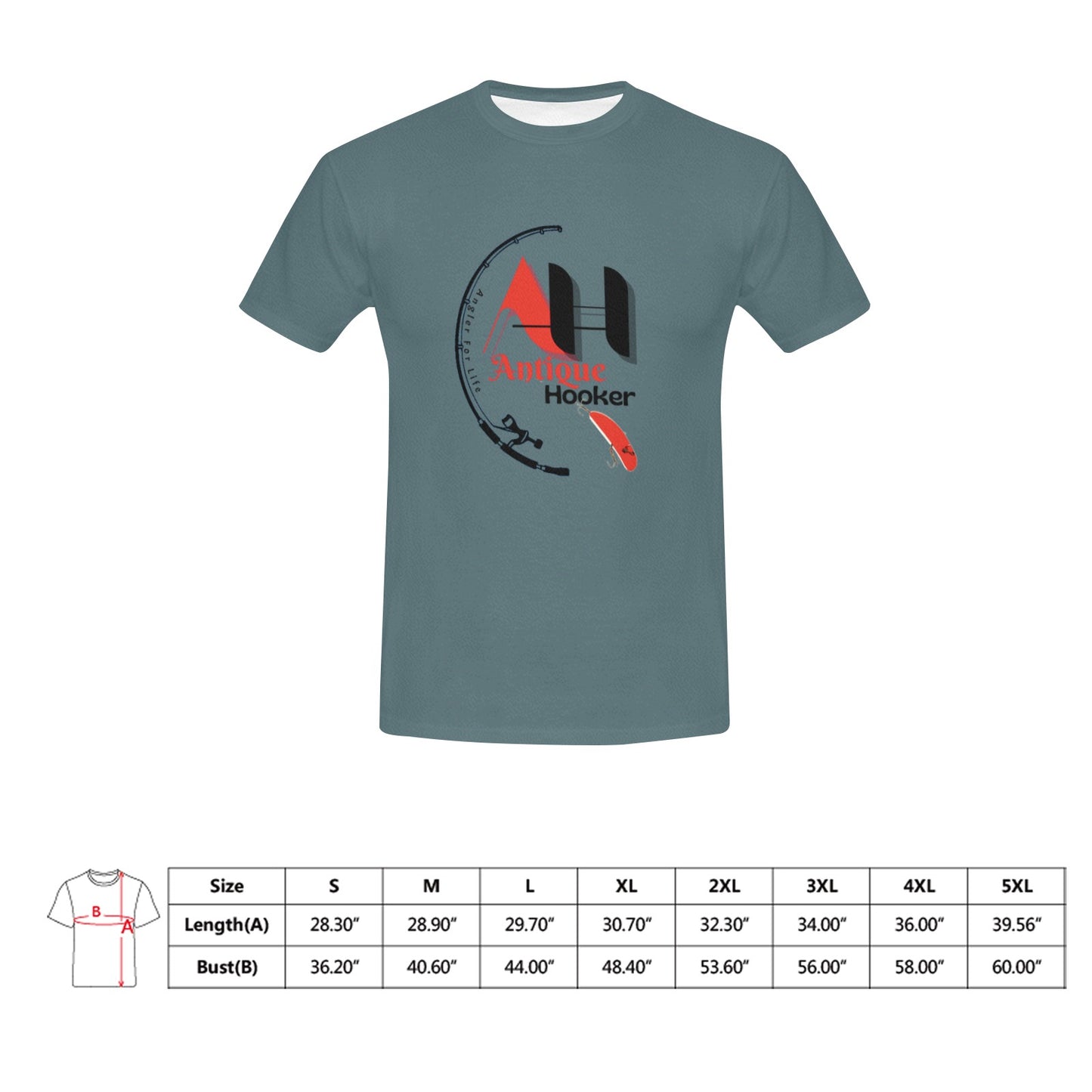 Men's Antique Hooker Crew Neck T-Shirt-Babz Custom Apparel