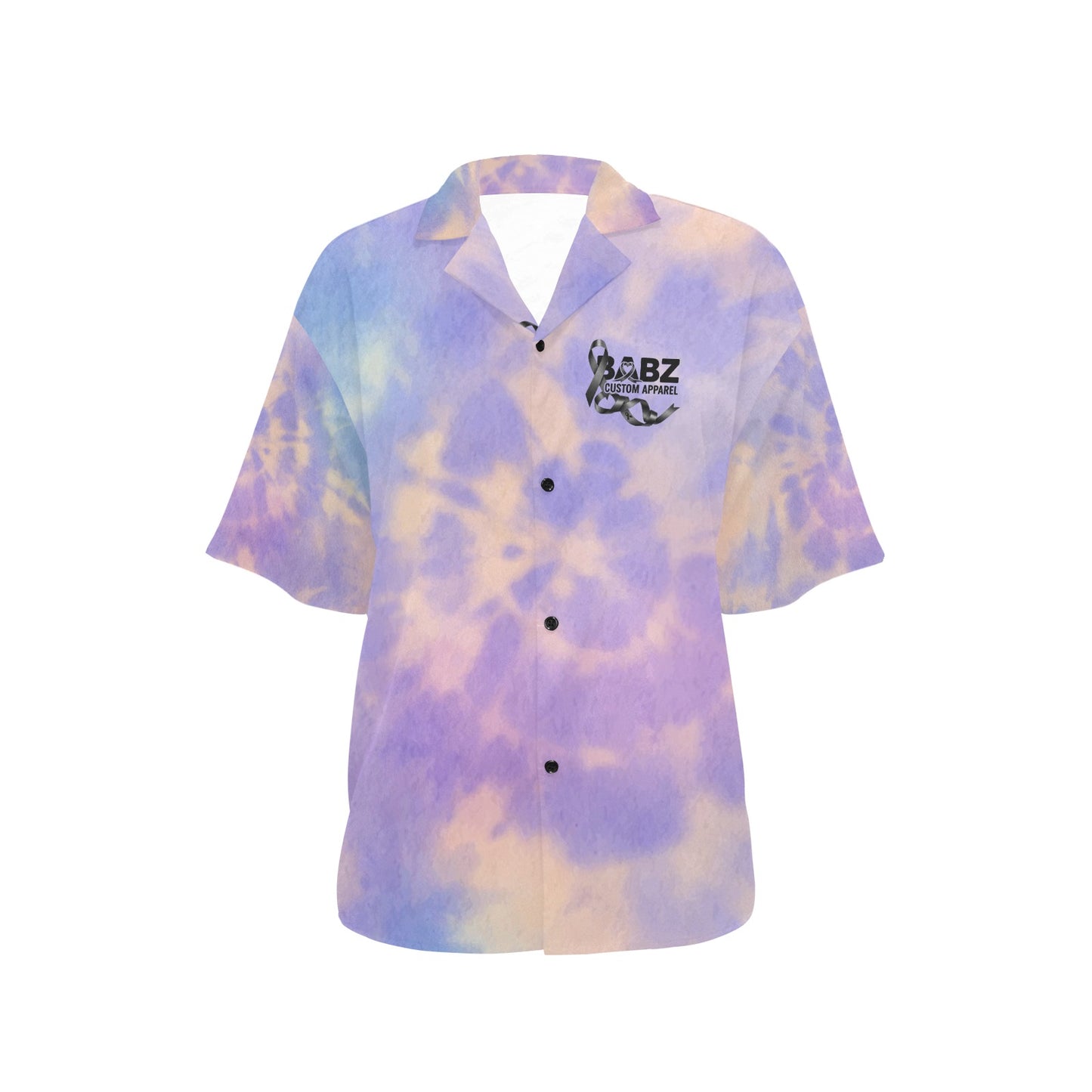 Tie Dye Babz Hawaiian Shirt for Women #383