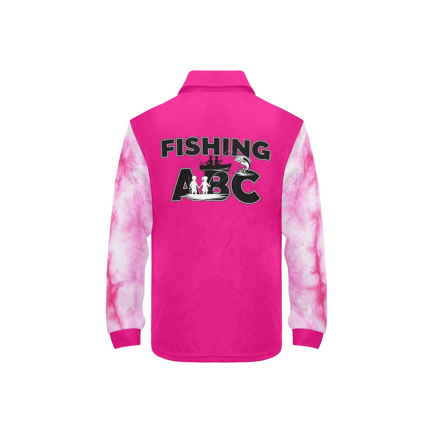 Big Girls' Fishing ABC Long Sleeve Polo Shirt #999