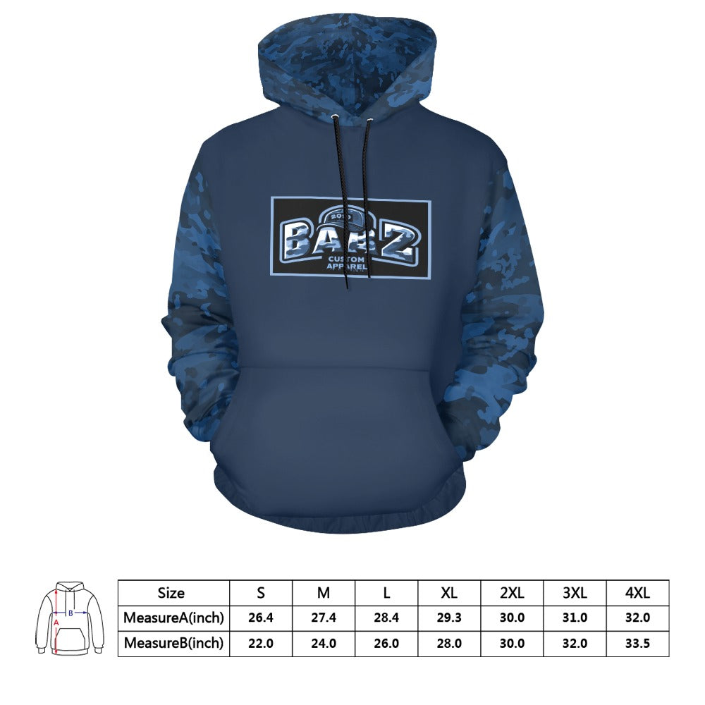 Men's Babz Blue Camo Hoodie