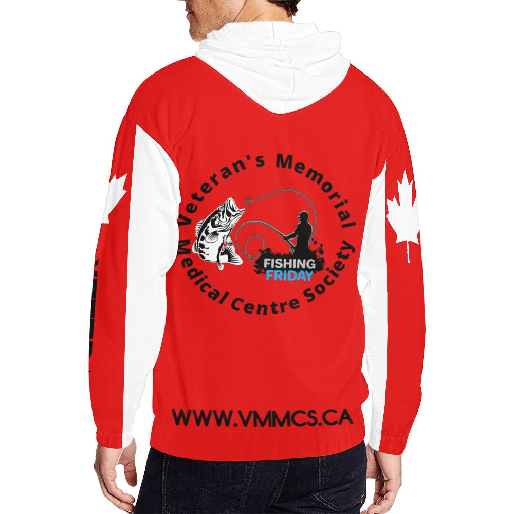 Unisex Full Lure For Vets Zip Hoodie-Babz Custom Apparel