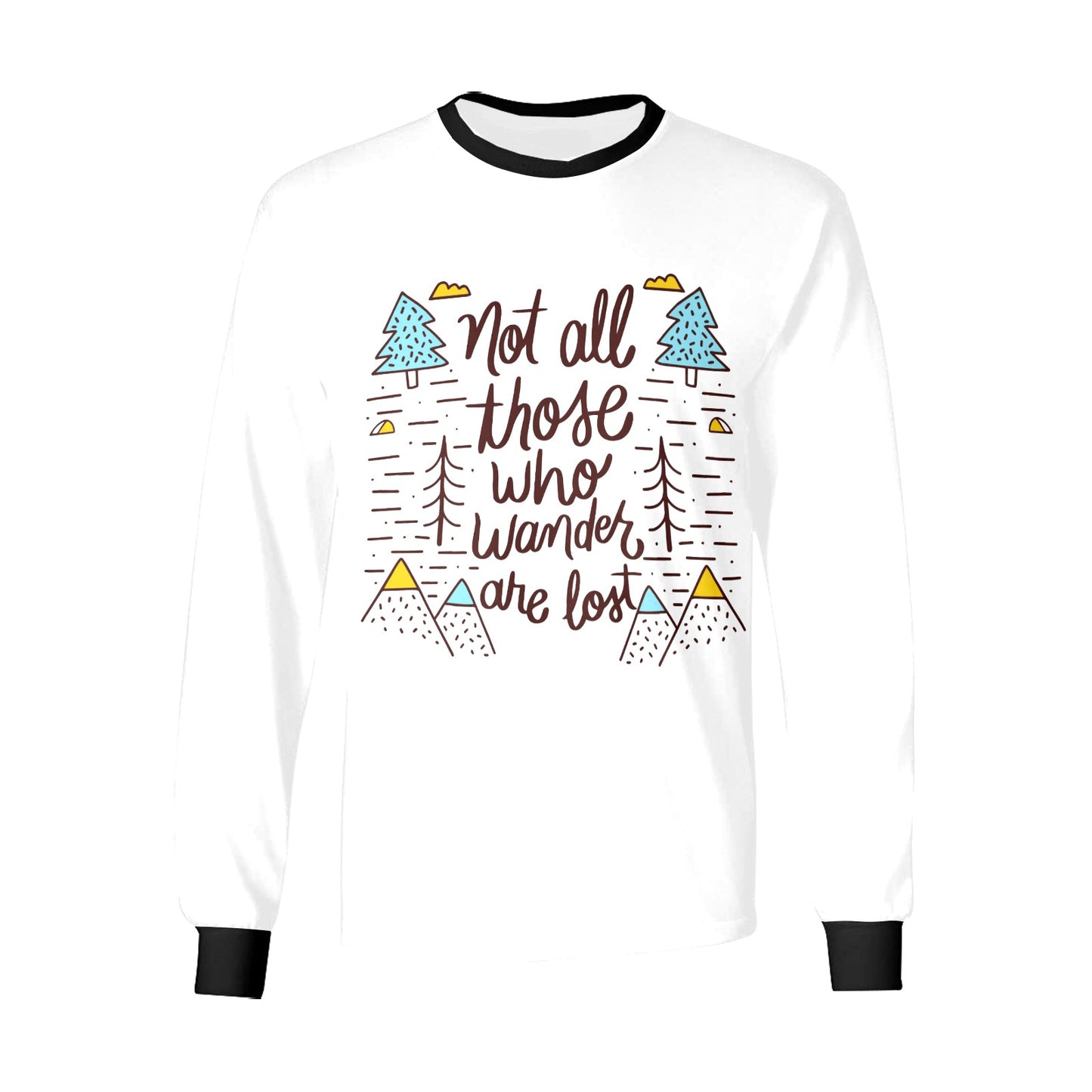 Men's Long not all those Sleeve T-shirt-Babz Custom Apparel