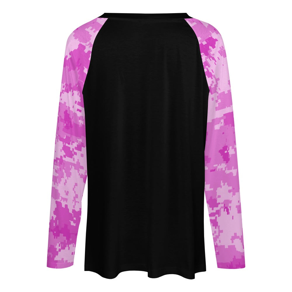 Women's Long sleeve loose tee #369