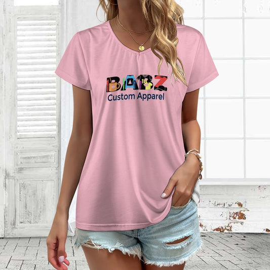 Women's Babz V-neck short sleeve T-shirt #340