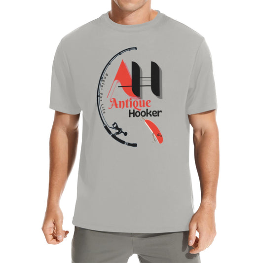 Men's  Grey Antique Hooker Crew Neck T-Shirt