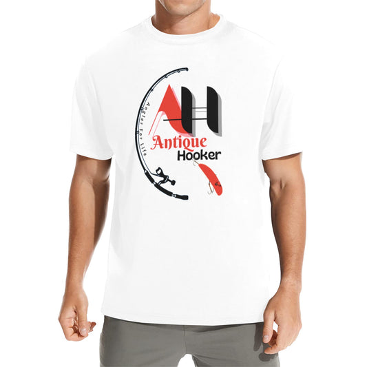 Men's  White Antique Hooker Crew Neck T-Shirt