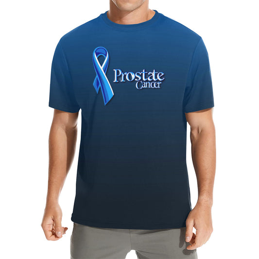 Men's Prostate Cancer Crew Neck T-Shirt #16