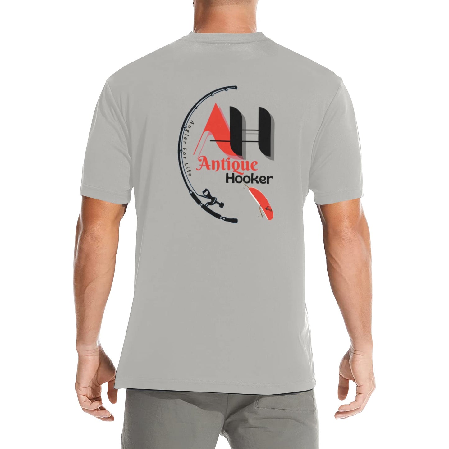 Men's  Grey Antique Hooker Crew Neck 