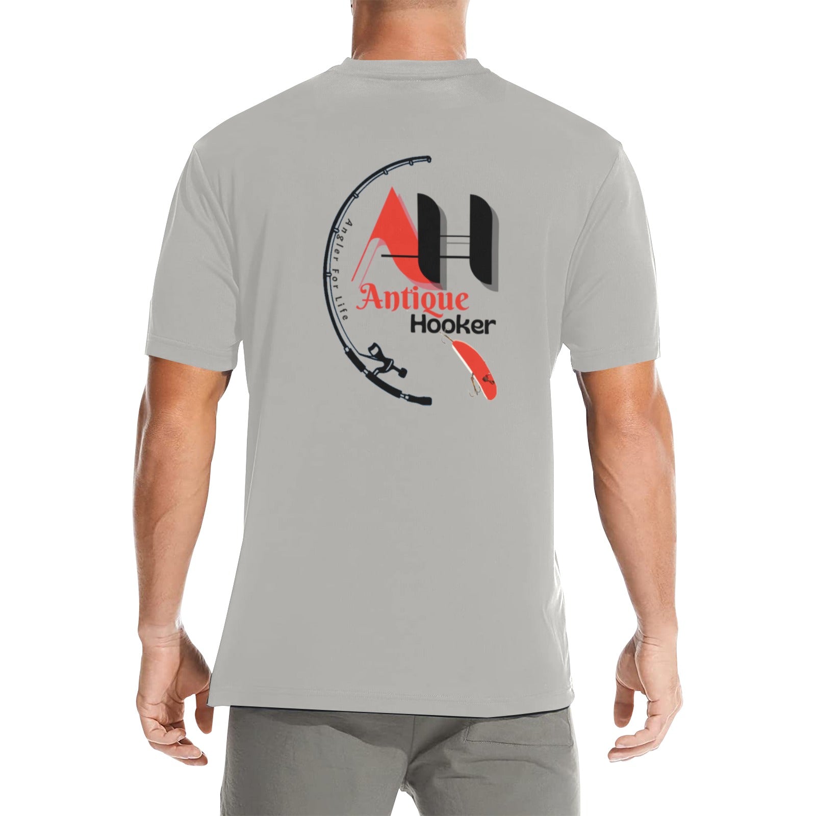 Men's  Grey Antique Hooker Crew Neck 