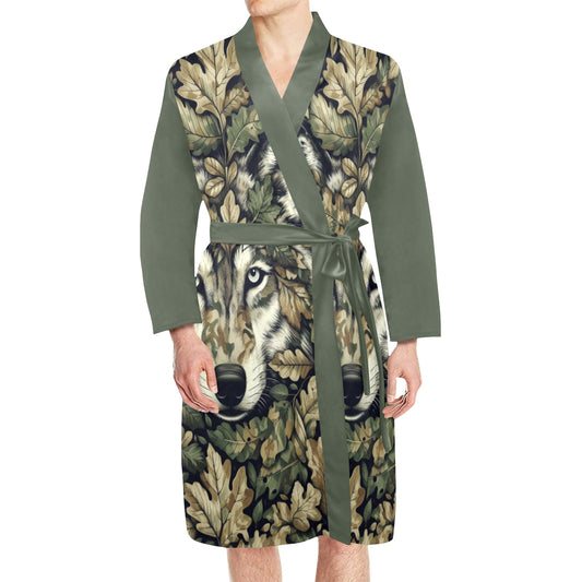 Men's Long Sleeve Belted Night Robe