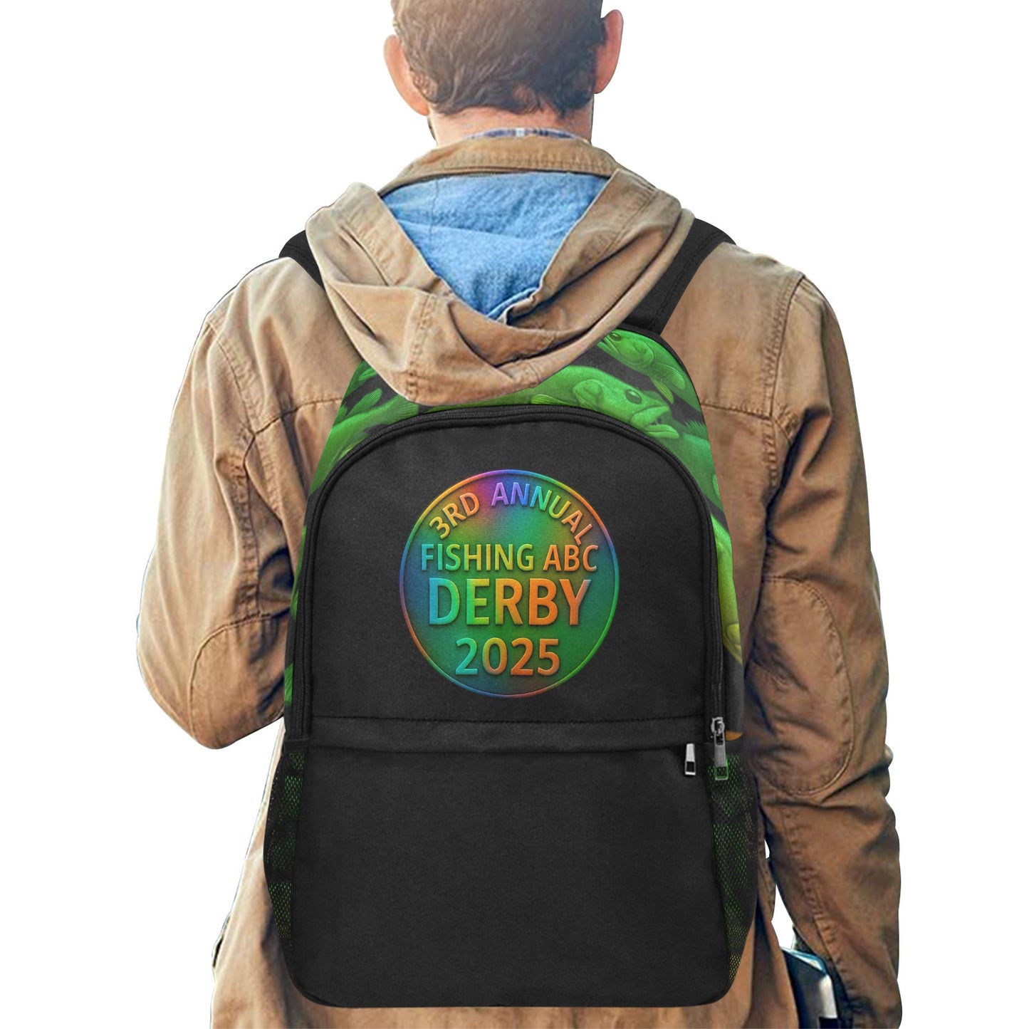 Fishing ABC Backpack with Side Mesh Pockets #766