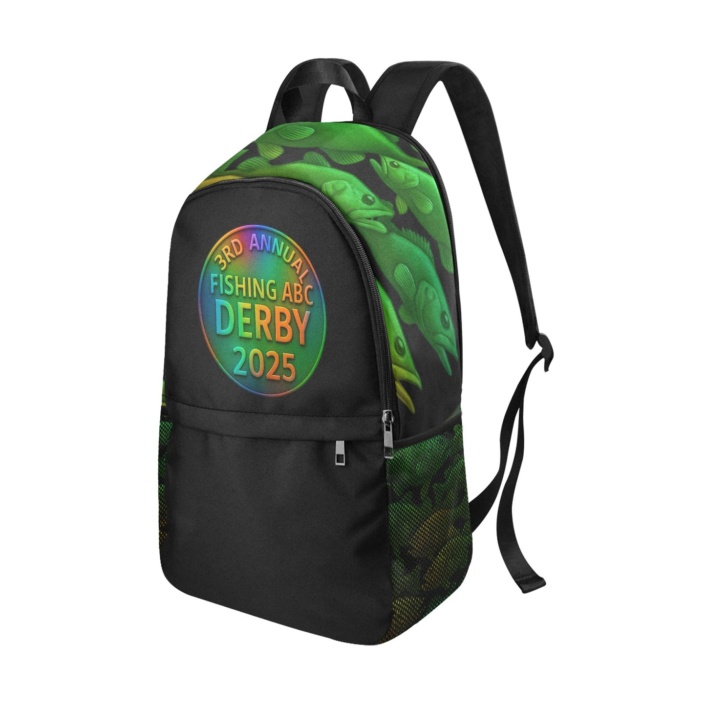Fishing ABC Backpack with Side Mesh Pockets #766