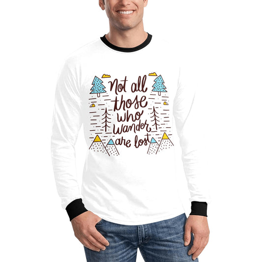 Men's Long not all those Sleeve T-shirt-Babz Custom Apparel
