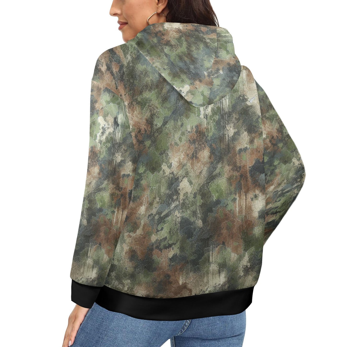 Women's Babz Camo Fleece Full-Zip Hoodie #945