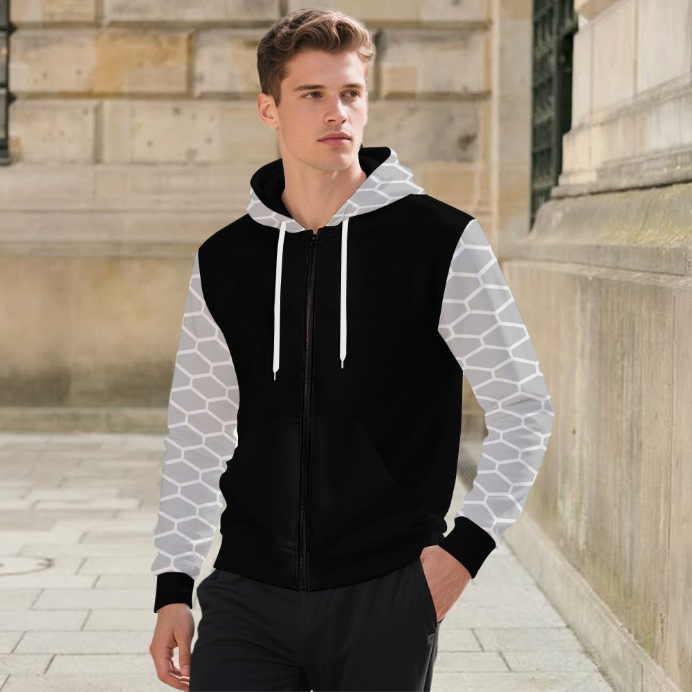 Men's  Hoodie with Zipper and Pockets #3345