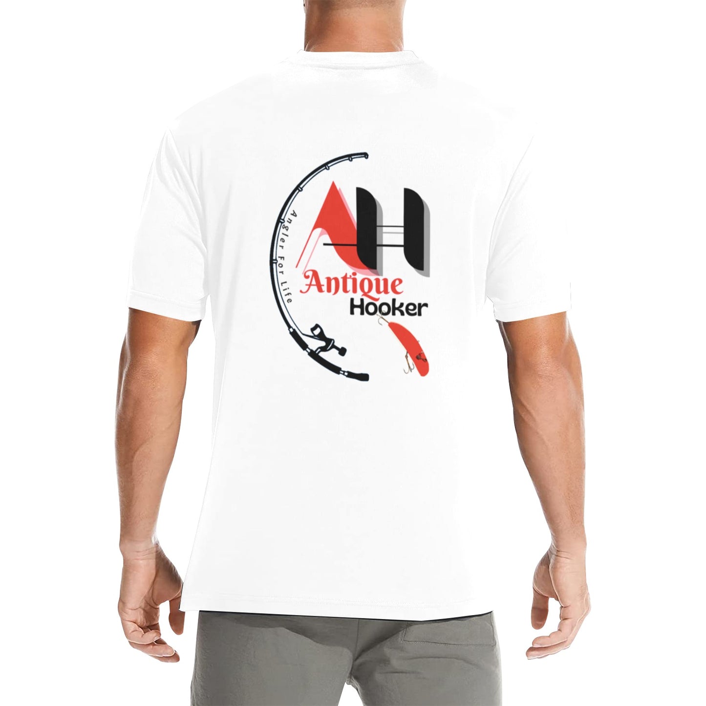 Men's  White Antique Hooker Crew Neck 