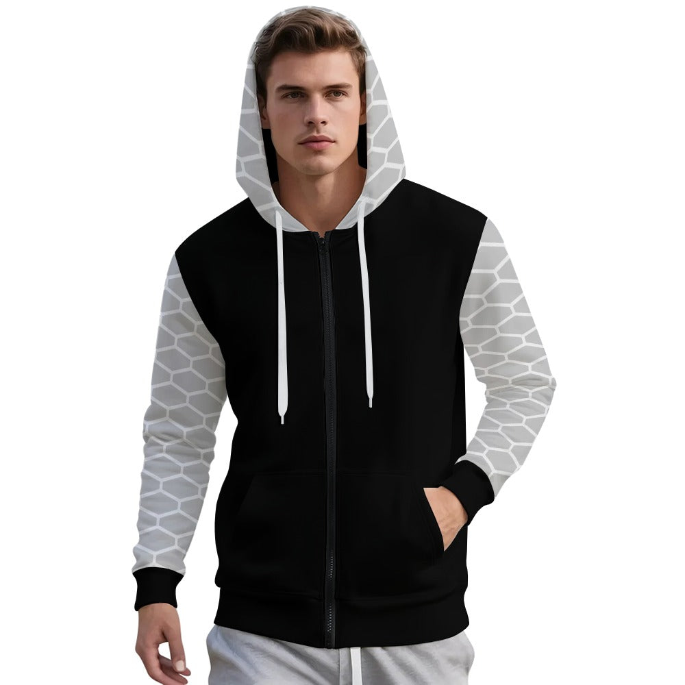 Men's  Hoodie with Zipper and Pockets #3345