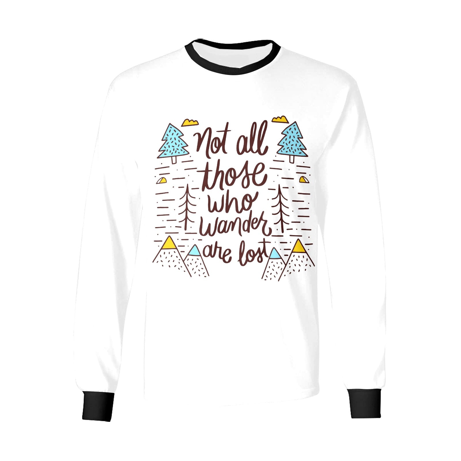Men's Long not all those Sleeve T-shirt-Babz Custom Apparel
