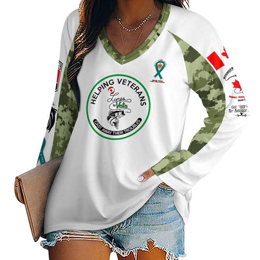 Women's Long sleeve loose Sweater-Babz Custom Apparel